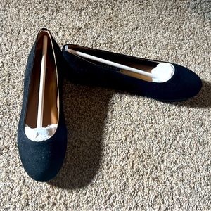 Margaux Classic Black Suede Flats 36.5W